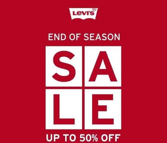 End of season sale a Levi's-ben