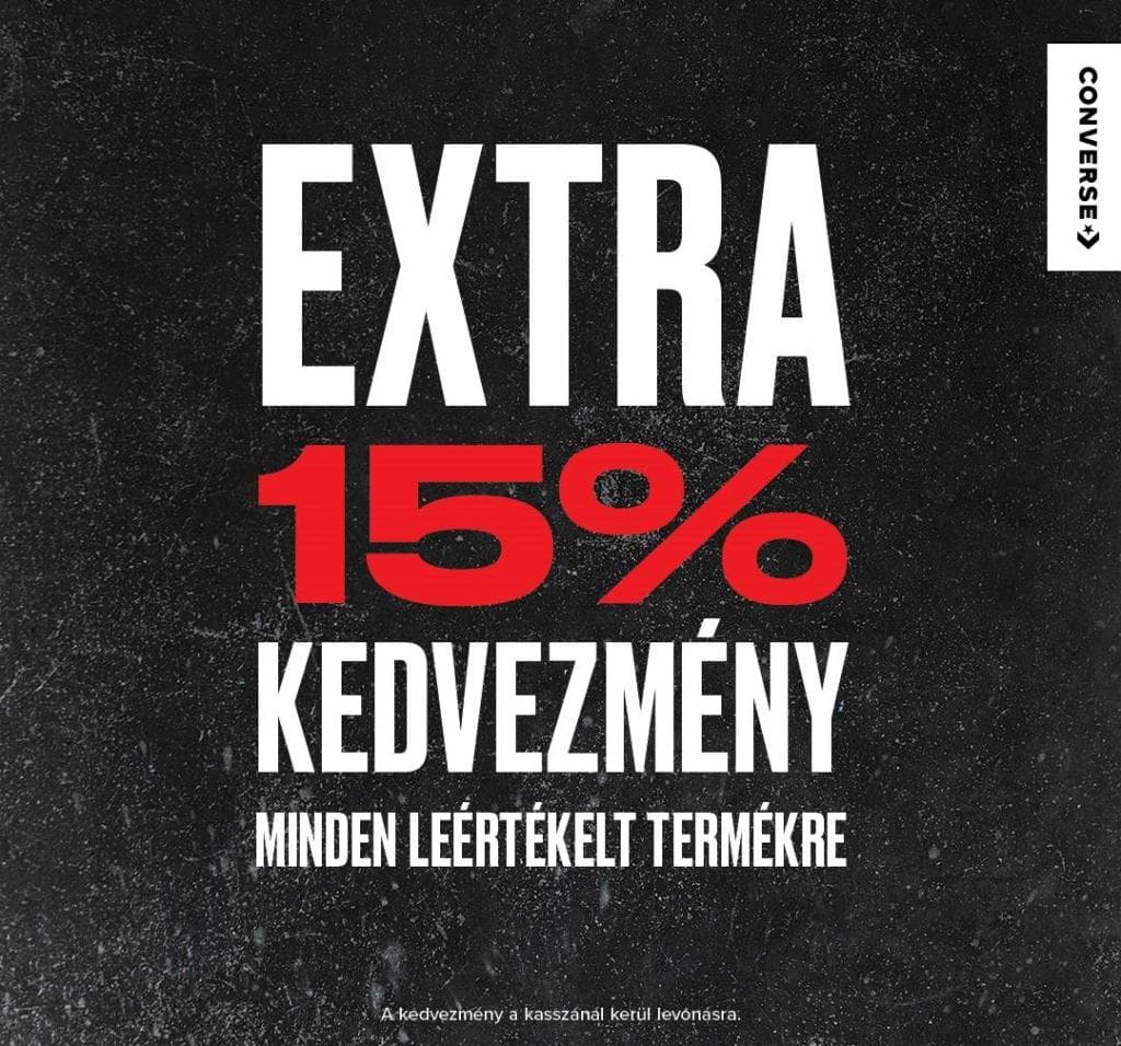 Akció a Converse üzletben