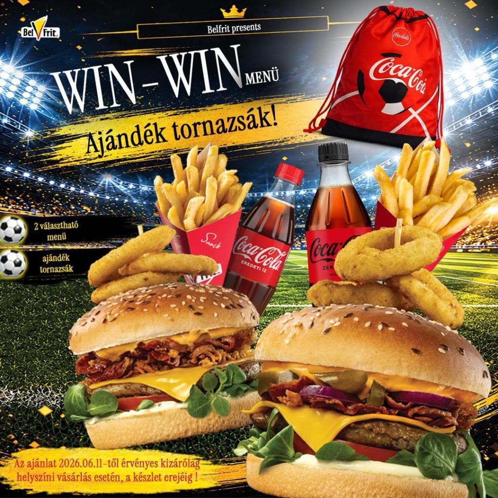 WIN-WIN! Ajándék tornazsák!