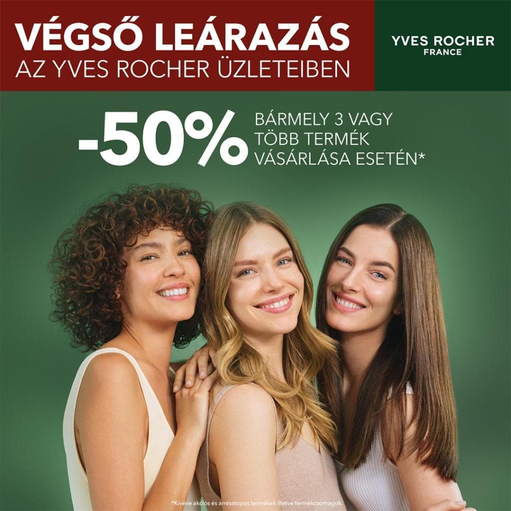 🔥ELINDULT A VÉGSŐ LEÁRAZÁS AZ YVES ROCHER-BAN!🔥