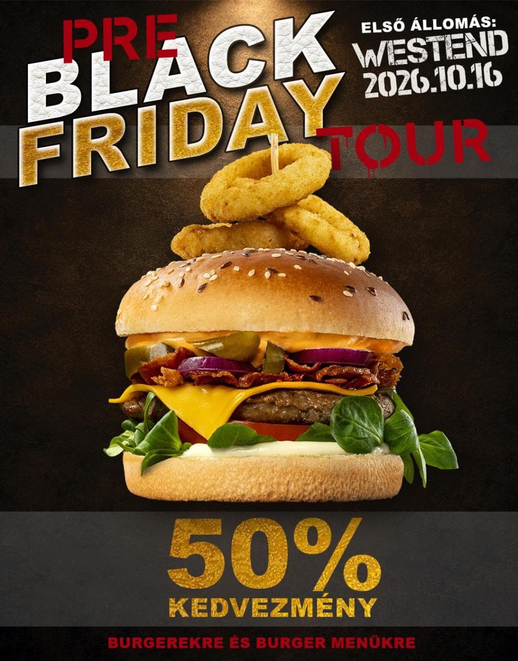 50% kedvezmény - Pre Black Friday Tour