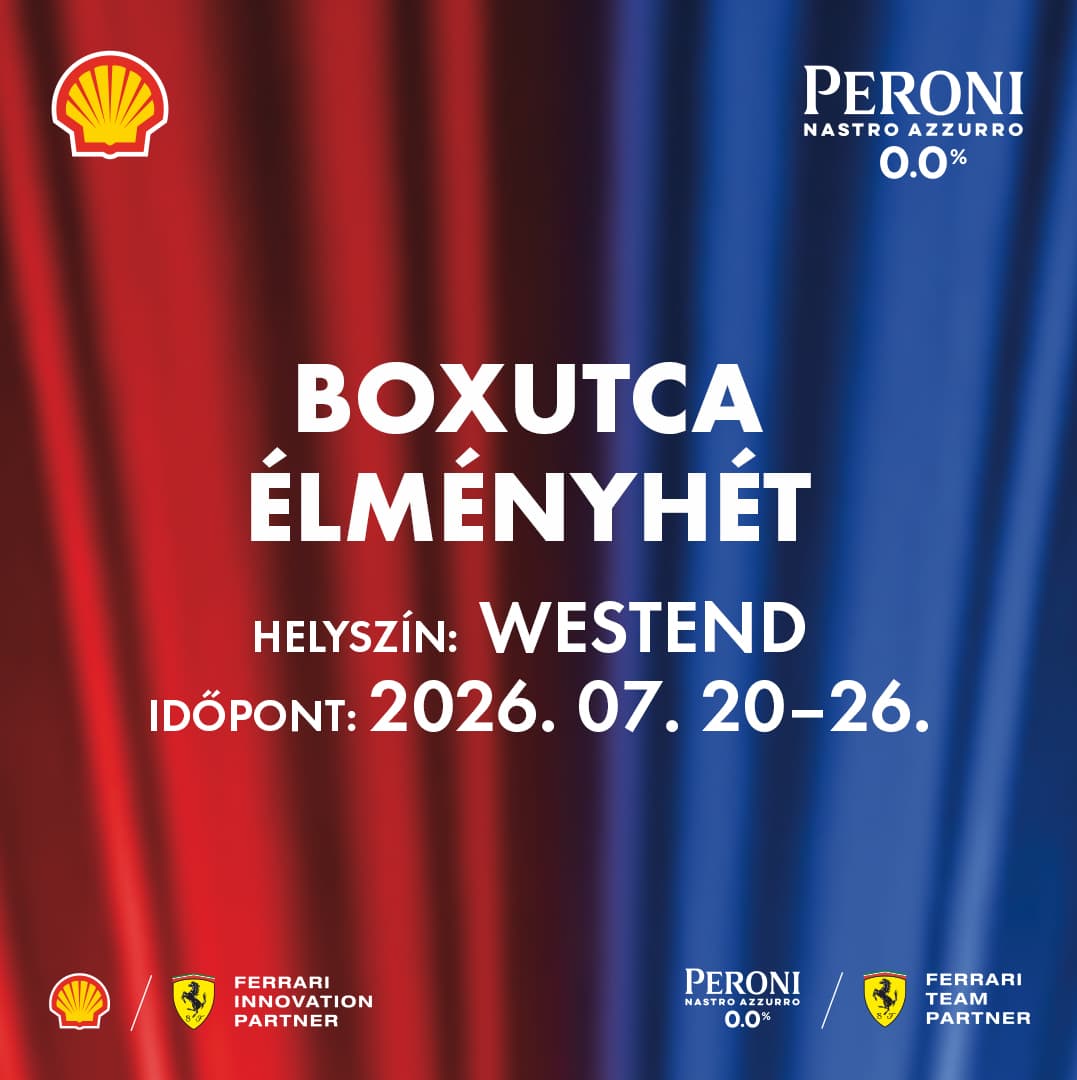 A Formula–1 világa egy hétre beköltözik Budapest szívébe! 