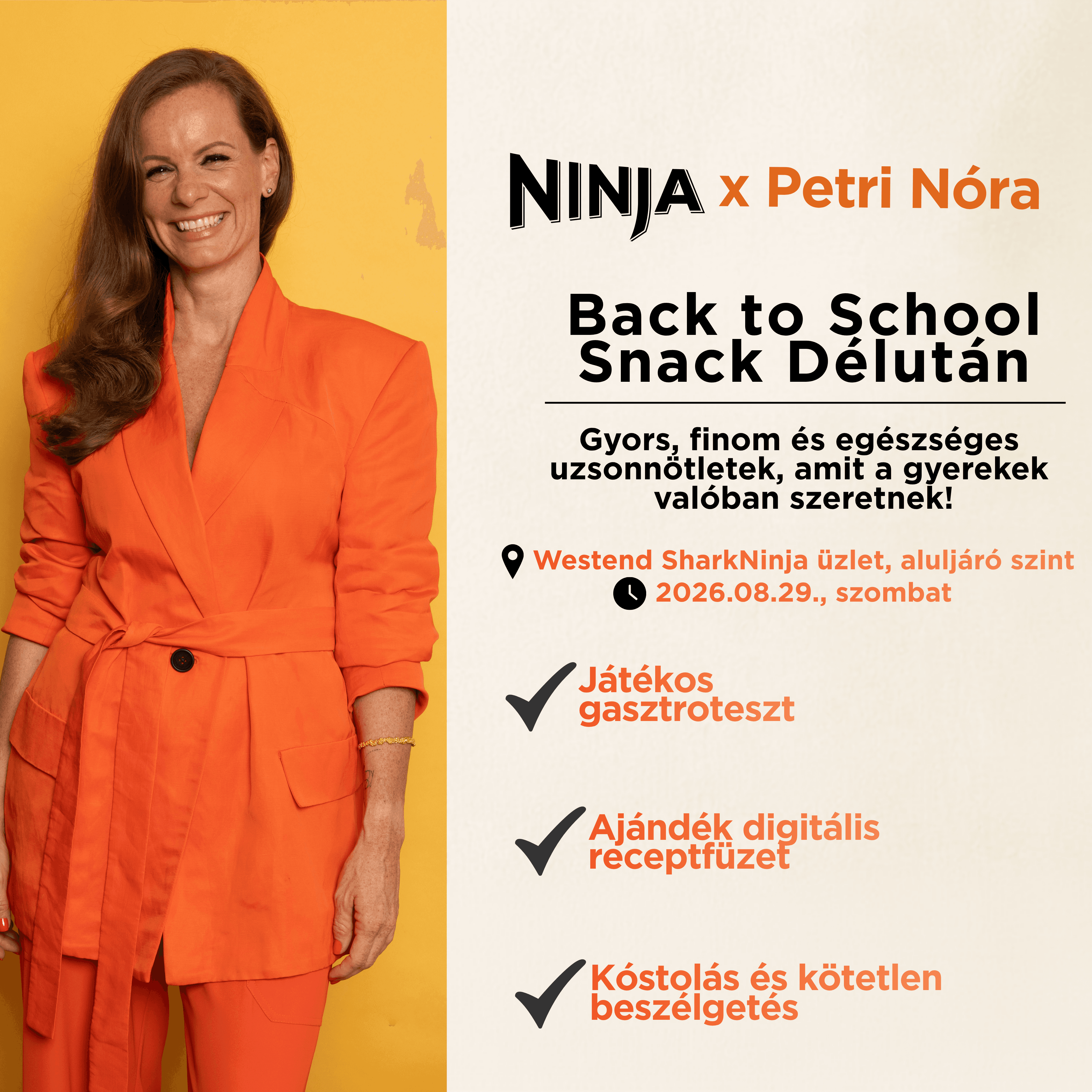 Ninja x Petri Nóra – Back to School Snack Délután