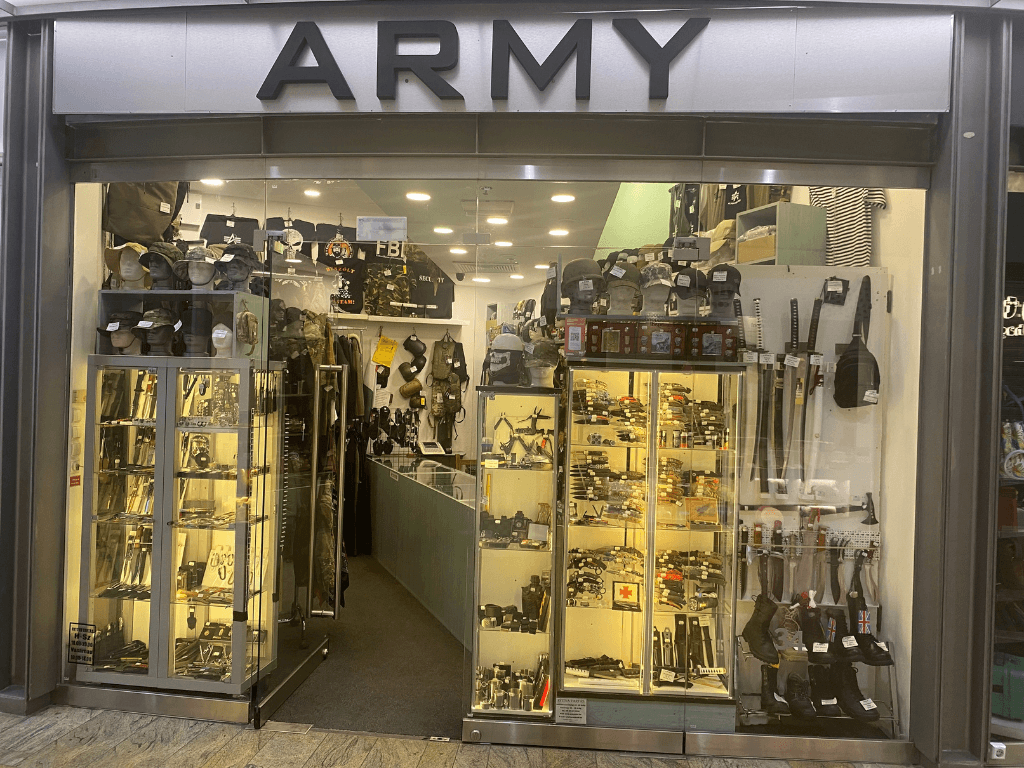 army storefront