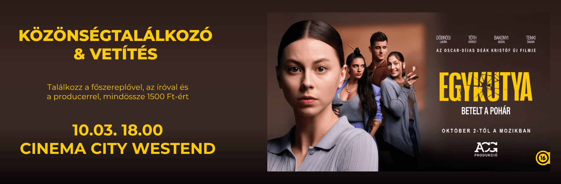 Egykutya - közönségtalálkozó & vetítés