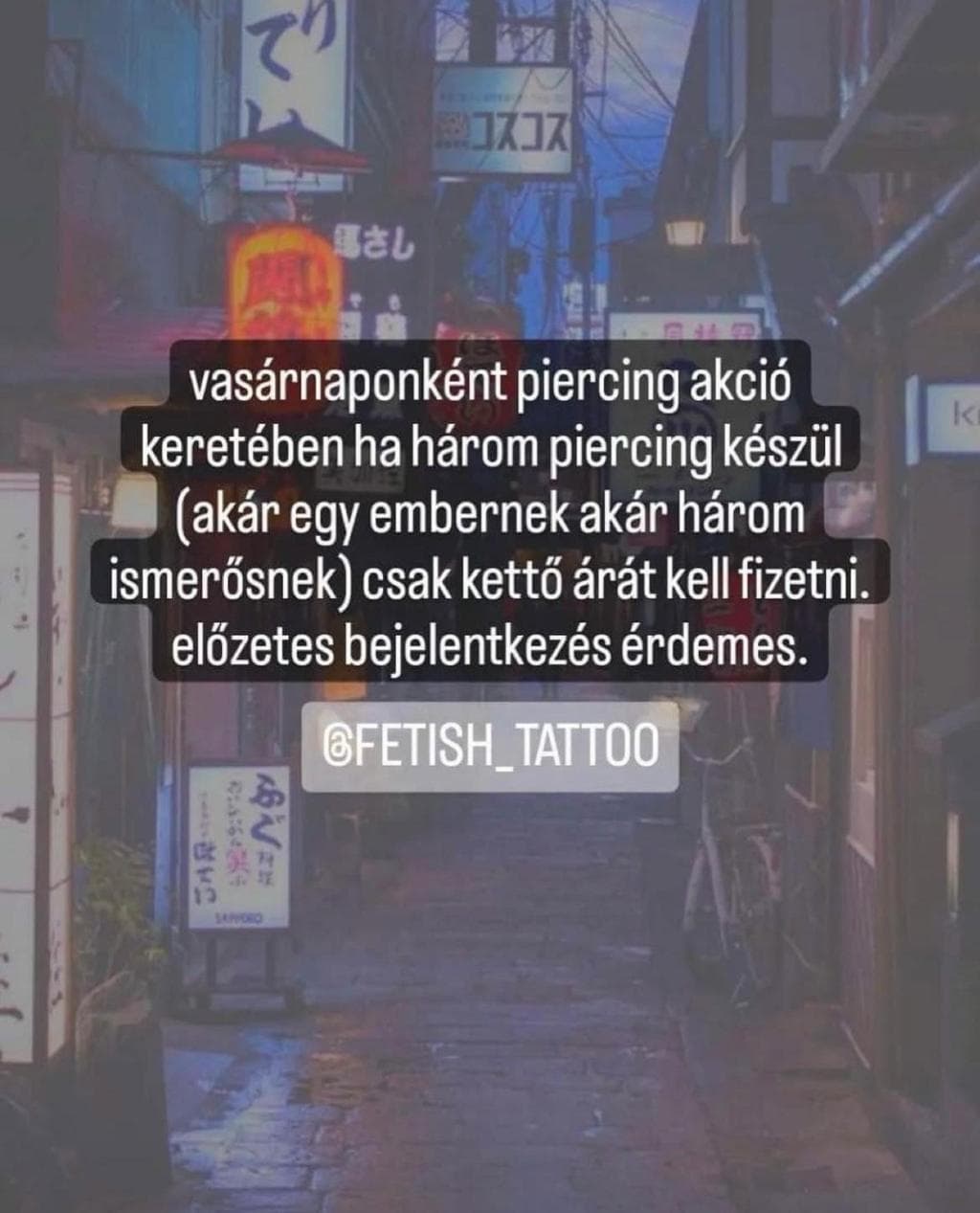 Vasárnapi piercing akció