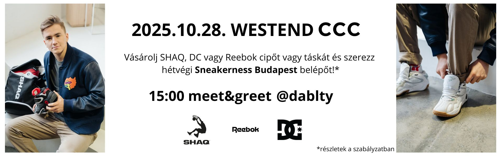 Szerezz Sneakerness Budapest belépőt a Westend CCC-ben!