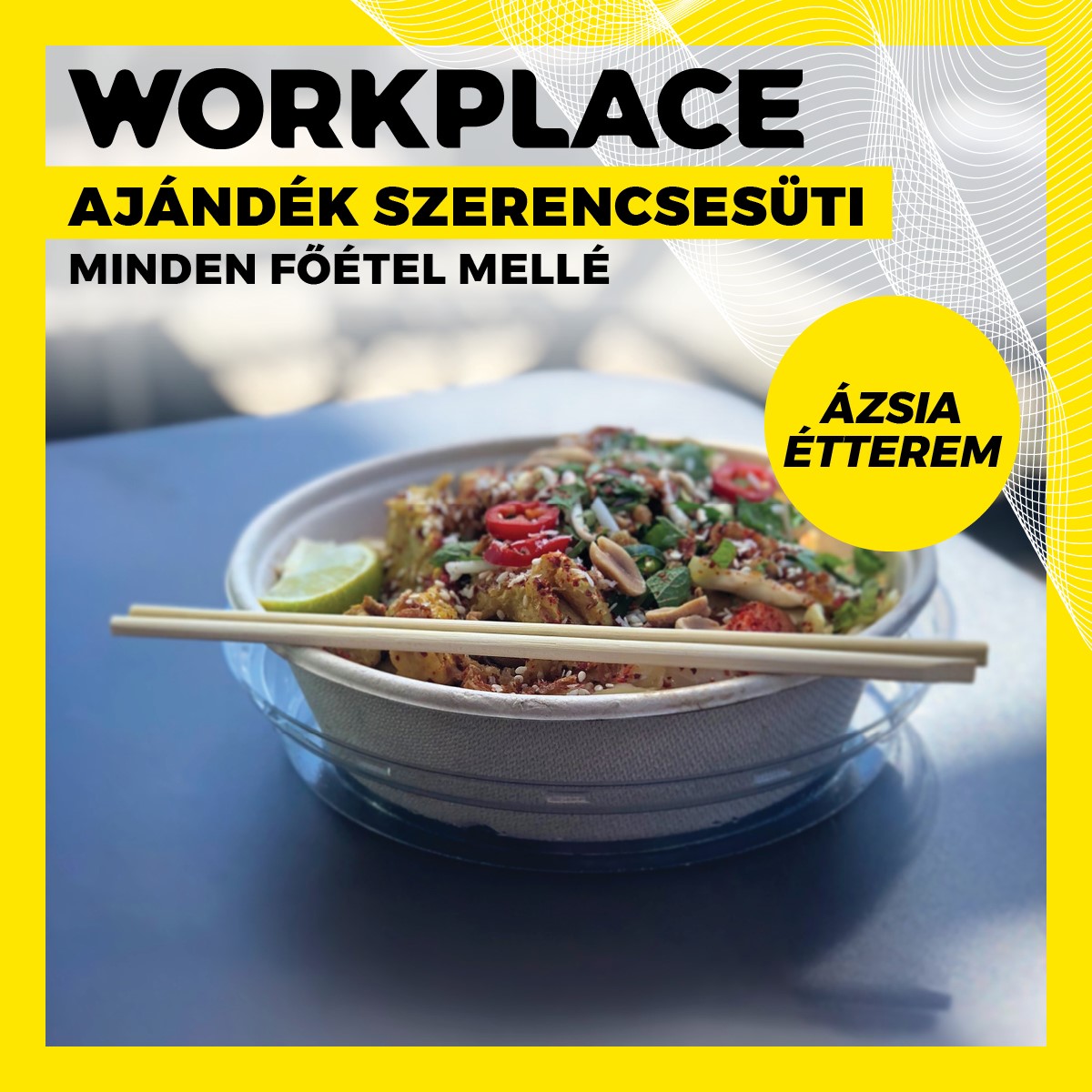 Keresd a Westend appban az Ázsia étterem Workplace kupont