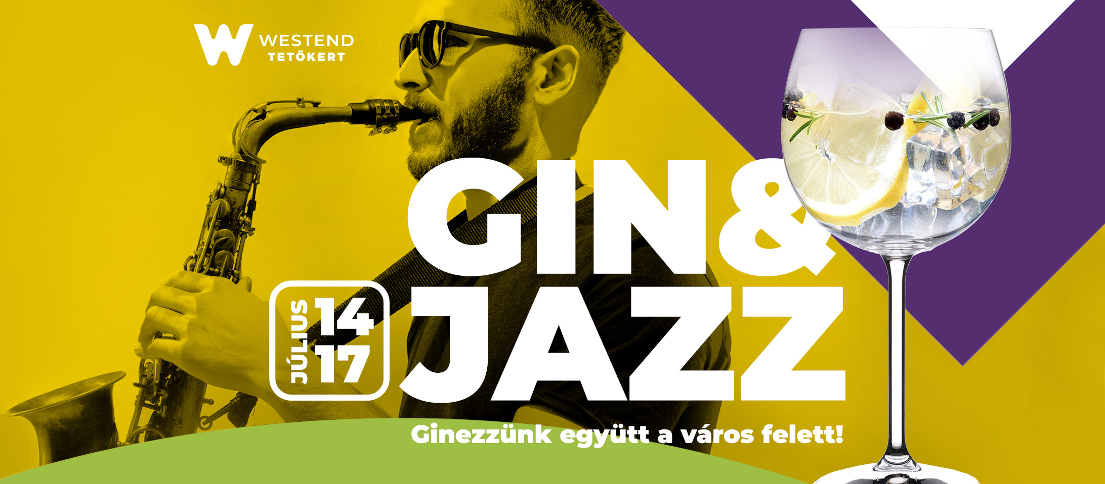 Itt az első Gin & Jazz a Tetőkertben!