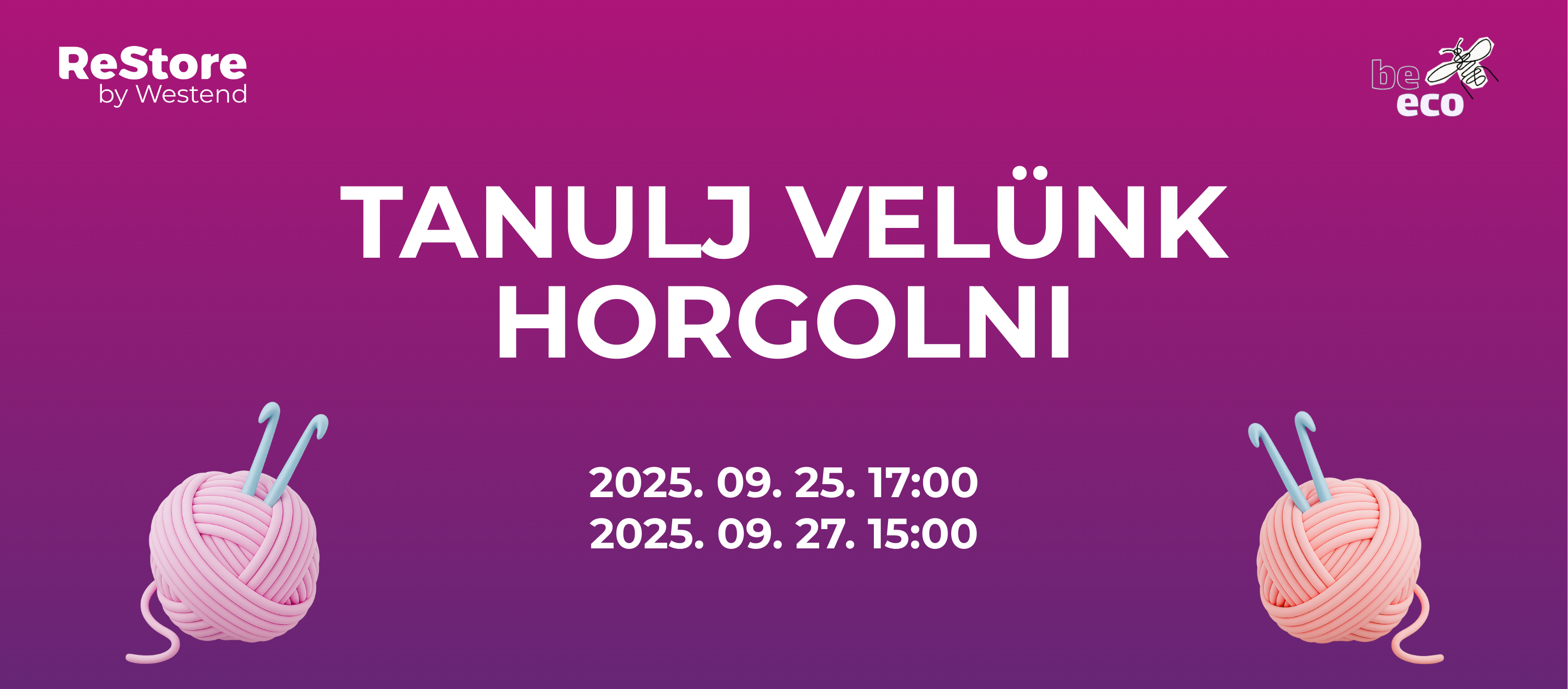 Tanulj velünk horgolni!
